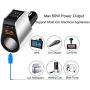 Car Charger Extension Cigarette Lighter Adapter,Socket Splitter with 3 USB and Voltage Meter,Compatible for iPhone 8/7/X/6S/XR,iPad,Samsung Galaxy S9/S8,iPad,GPS,Android Phone (Silver)
