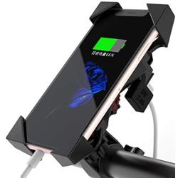 FEC Mobile Phone Holder for Xiaomi Mi M365 Electric Scooter Razor Scooter Ninebot by Segway ES1 ES2 ES4 Folding E-Scooter, and All Types of Bicycles, Motorcycles