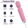 Personal Wand Cordless Massagers Handheld for Muscle Aches and Sports Recovery Relaxation Massage Mini Quiet Rechargeable 8 Powerful Speeds 20 Vibration Patterns Waterproof Great for Gifts