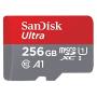 SanDisk 256GB SDXC Micro Ultra Memory Card Works with Samsung Galaxy A50, A40, A30 Cell Phone Class 10 (SDSQUAR-256G-GN6MA) Bundle with (1) Everything But Stromboli MicroSD and SD Card Reader