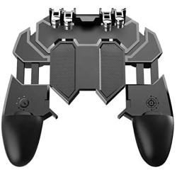 Mworld2 Mobile Game Controller with L1R1 L2R2 Triggers, Stretchable Travel 6 Fingers Operation, for 4.7-6.5" Mobile for Android for iOS Cellphone Gamepad Accessories