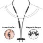 Avantree NB16 Bluetooth Neckband Headphones Earbuds for TV PC, No Delay, 20 Hrs Playtime Wireless Earphones with Mic, Magnetic, Light & Comfortable, Compatible with iPhone Cell Phones, Workout Gym