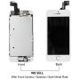 for iPhone 5S Screen Replacement with Home Button[White], Mobkitfp Full Assembly LCD Display Digitizer Screen with Magnetic Screw Mat+Repair Tools Kit+Tempered Glass for A1533, A1530, A1453, A1457