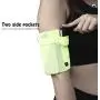 HiRui Universal Comfort Sports Armband Cell Phone Armband Running Armband, Fits All Phones, Reflective Stripes Logo, Unisex, Suitable for Travel Sport Outdoors (Small, Bright Yellow)