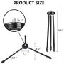 Ring Light Tripod,Adjustable Mini Travel Ring Light Accessories Portable Camera Stand Holder with Universal 1/4 Screw,Apply to Phone,Ring Light,Mini Camera,GoPro Selfie SLR Sports Camera…(Only Tripod)