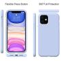 Miracase Liquid Silicone Case Compatible with iPhone 11 6.1 inch(2019), Gel Rubber Full Body Protection Shockproof Cover Case Drop Protection Case (Clove Purple)