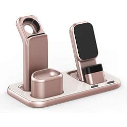 Beacoo Upgraded 3 in 1 Charging Stand for iWatch Series 5/4/3/2/1, Charging Station Dock Compatible with Airpods Pro/1/2 iPhone 11/pro/max/Xs/X Max/XR/X/8/8Plus/7/6S(Charger & Cables Required)