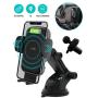 REDBEAN Wireless Car Charger 15W Qi Fast Charging Auto Clamping Mount Windshield Dashboard Air Vent Phone Holder Compatible with iPhone 11 Pro Max XS XR X 8 Plus Samsung S10 S9 S8(Modern Black)