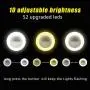 Selfie Ring Light for Phone Clip on Ring Light 3 Light Modes Selfie Fill Light with 52 LED Beads Makeup Light Ring for Selfie, Photography, Livestream White 2020 Upgrade Selfie Ring Light for Phone Clip on Ring Light 3 Light Modes Selfie Fill Light with 52 LED Beads Makeup Light Ring for Selfie, Photography, Livestream White 2020 Upgrade