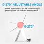 Listar Cell Phone Stand for Desk Foldable, Desk Phone Holder Stand for Office Kitchen Travel, Mobile Phone Stand for iPhone Stand Phone Dock Cradle Compatible with iPad Switch, All Smartphone (White)