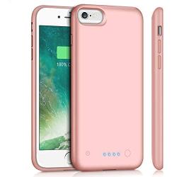 Feob Battery Case for iPhone 6Plus/6s Plus/7Plus /8Plus, for iPhone 6s Plus/6 Plus/7 Plus /8 Plus Rechargeable Charger Case(5.5 inch)-Rose Gold