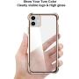 BELONGME Compatible with iPhone 11 Case 2019,Tempered Glass Screen Protector [2Pack] with Shockproof Crystal Clear Case for iPhone 11 6.1 inch.