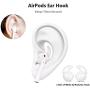 amasing AirPods Case 7 in 1 for Airpods 1&2 Accessories Kits Protective Silicone Cover for Airpod Gen1 2 (Front Led Visible) Included 2 Ear Hook /2 Staps/1 Clips Tips Grips/1 Zipper Box (Blue)