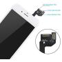 for iPhone 6S Screen Replacement White, LCD Touch Digitizer Frame Complete Display for A1633, A1688, A1700, with Front Camera, Ear Speaker, Full Repair Kit