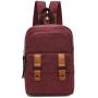 Arbag Small Cute Backpack Vintage Casual Canvas Shoulder Bag Daypack 8528bag,Winered