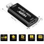Video Capture Cards, HDMI to USB 2.0, High Definition 1080p 30fps, Video Record via DSLR,Camcorder, Action Cam for Live Broadcasting, Live Streaming, Gaming, Teaching, Video Conference
