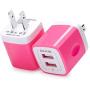 USB Wall Charger, Charger Adapter, Ailkin 2-Pack 2.1Amp Dual Port Quick Charger Plug Cube Replacement for iPhone 7/6S/6S Plus/6 Plus/6/5S/5, Samsung Galaxy S7/S6/S5 Edge, LG, HTC, Huawei, Moto, Kindle