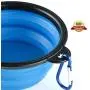 MXZONE 3 Collapsible Silicone Dog Bowl, Foldable Expandable Cup Dish for Small Pet Cat Food Water Feeding Portable Travel Bowl, Free Pet ID-Tag MXZONE 3 Collapsible Silicone Dog Bowl, Foldable Expandable Cup Dish for Small Pet Cat Food Water Feeding Portable Travel Bowl, Free Pet ID-Tag