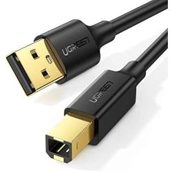 UGREEN USB Printer Cable USB 2.0 Type A Male to Type B Male Printer Scanner Cable Cord High Speed Compatible for Brother, HP, Canon, Lexmark, Epson, Dell, Xerox, Samsung etc and Piano, DAC (5 Feet)