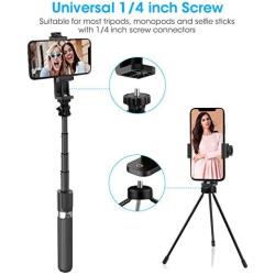 Phone Tripod Mount, ELEGIANT Smartphone Holder Phone Clip Adapter Rotatable Bracket with 1/4 Inch Screw Compatible with iPhone 11 11Pro XS Max XS XR X 8P 7P, Galaxy S20 S10 S9 S8 and Other Phones