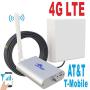 4G LTE AT&T T-Mobile 65dB 700MHz Cell Phone Signal Booster for Home and Office Band 12/17 FDD LTE Mobile Phone Signal Amplifier Including 45 Feet RG58 Cable Repeater Full Kit