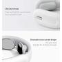 Neck Massager with Remote Control, Pulse Heated, 3 Modes, 15 Intensity Level, USB Charging (White)