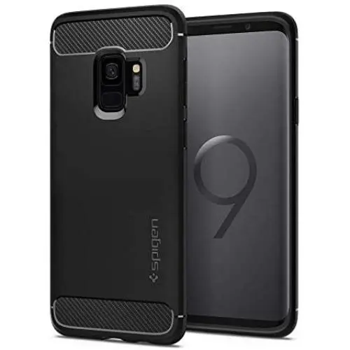 Spigen Rugged Armor Designed for Samsung Galaxy S9 Case (2018) - Matte Black