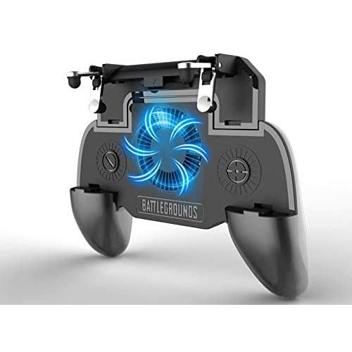 MeterMall Popular for 2000/4000mAh Charger Power Bank Heat Dissipation Cooling Fan Gamepad Joystick Hand Grip Fire Aim Key for Mobile Phone PUBG