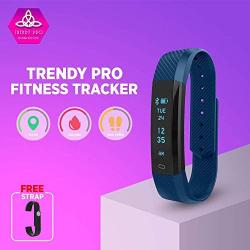 Kids Fitness Tracker Activity Tracker for Kids - Waterproof Smart Watch for Girls Boys Youth Digital Watch Alarm Pedometer Walking Hiking Sleep Step Counter Chart - 2 Bands Blue Back to School Gift