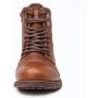GLOBALWIN Mens Fashion Lace Up Cap Toe Winter Ankle Combat Boots