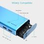 BONAI Portable Charger, USB Power Bank 10,000mAh External Battery Pack and Flashlight Compatible iPhone X 8 6 7 Plus 6s 8 iPad Samsung Galaxy S8 S7 Note 8 Phone Smartphones Tablet - Blue