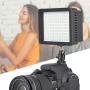 Vbestlife 160 LED Video Light with Cold Shoe, 5600K CRI85+ Dimmable Light Digital Camera Fill Light for Nikon Sony Canon with Three Color Patches