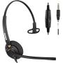 Cell Phone Headset with Mic Noise Cancelling in-line Controls 3.5mm Computer Headset for iPhone Samsung PC Tablets Podcast Skype