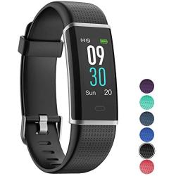 YAMAY Fitness Tracker with Heart Rate Monitor, Fitness Watch Activity Tracker Smart Watch with Sleep Monitor 14 Sports Mode,Pedometer Watch for Kids Men Women (Color Screen,IP68 Waterproof)