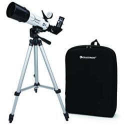 Celestron EclipSmart ISO Certified, 2017 North American Total Solar Eclipse Refracting Telescope, White (22060)