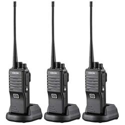 SAMCOM FPEN10A 20 Channels 2 Way Radio with Group Function, UHF Long Range Handheld Walkie Talkie 2 Watts (3 Packs,Black)