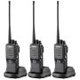 SAMCOM FPEN10A 20 Channels 2 Way Radio with Group Function, UHF Long Range Handheld Walkie Talkie 2 Watts (3 Packs,Black)