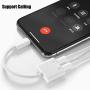 Dual Adapter for iPhone 7/7 Plus/ 8/8 Plus/X (10), Labobbon 4-in-1 Splitter Adapter/Cable for iPhone Audio/Headphone and Charger, Remote Control & Telephone Call Supported