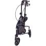 Carex 3 Wheel Walker for Seniors, Foldable, Rollator Walker with Three Wheels, Height Adjustable Handles