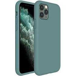 Miracase Liquid Silicone Case Compatible with iPhone 11 Pro Max 6.5 inch(2019), Gel Rubber Full Body Protection Shockproof Cover Case Drop Protection Case (Midnight Green)