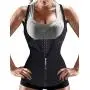 Nebility Women Waist Trainer Corset Zipper Vest Body Shaper Cincher Tank Top with Adjustable Straps Nebility Women Waist Trainer Corset Zipper Vest Body Shaper Cincher Tank Top with Adjustable Straps