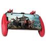 Mobile Game Controller, Mobile Gaming Trigger(4-in-1) for PUBG/Fortnite/Rules of Survival Gaming Grip and Gaming Joysticks for 4.5-6.5inch Android iOS Phone-red