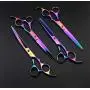 Purple Dragon Professional 7.0 inch 4PCS Pet Grooming Scissors Kit Japan Premium Steel Straight & Curved & Thinning Blade Dog Hair Cutting Shears Set with Case Purple Dragon Professional 7.0 inch 4PCS Pet Grooming Scissors Kit Japan Premium Steel Straight & Curved & Thinning Blade Dog Hair Cutting Shears Set with Case