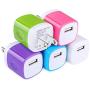 USB Wall Charger,TePoo 5 Pack Single Port 1A/5V Charging Block Power Adapter Plug Compatible with iPhone Xs Max/XR/X/8/7/6S/5,Samsung Galaxy S10e/S9/S8 Plus/Note 9 8,LG G8 G7,Moto,Pixel,Nexus,Android