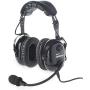 Cadence CA501 Premium PNR Stereo Pilot Aviation Headset with Aux Input and Carrying Case - Jet Black