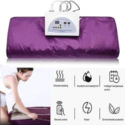 Soniker Portable Far Infrared Sauna Blanket 2 Zone Digital Controller Slimming Weight Detox Spa with Safety Switch Used As Home Sauna