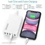 Arteck 40W 5-Port 8A High Speed Multiple USB Charger with Smart Technology for iPhone 11, 11 Pro, 11 Pro Max, SE, Xs Max, Xs, Xr, X, 8, 8 Plus, 7s, 7, 6, iPad, Samsung and Other Smartphone, Tablet