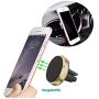 Phone Ring Holder Finger Kickstand 360° Rotation Metal Ring Grip with Magnetic Phone Car Mount Holder Car Air Vent Magnetic Mount Car Phone Holder for iPhone 11 Pro Xs Max XR X 8 All Smartphone(Gold)