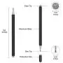 Universal Disc Stylus Pens, 2 in 1 Capacitive Stylist Pens for All Capacitive Touch Screens Cell Phones, iPad, Tablet, Laptops with 6 Replacement Tips by Molichang (2 Pcs) (Black/Black) Universal Disc Stylus Pens, 2 in 1 Capacitive Stylist Pens for All Capacitive Touch Screens Cell Phones, iPad, Tablet, Laptops with 6 Replacement Tips by Molichang (2 Pcs) (Black/Black)
