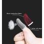 Finger Sleeve, Breathable Mobile Game Controller Finger Sleeve Touch Screen Finger Cot with Conducting Wire Fiber for PUBG Mobile, Rules of Survival, for Android iOS Tablet (6 Pack)